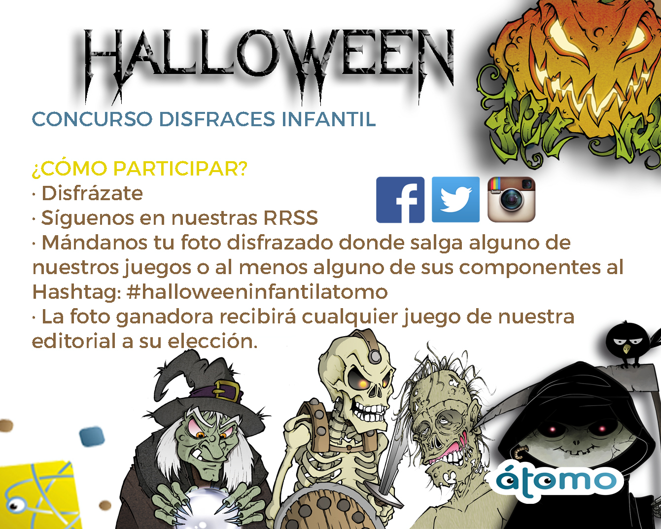 Información concurso infantil Halloween 2019